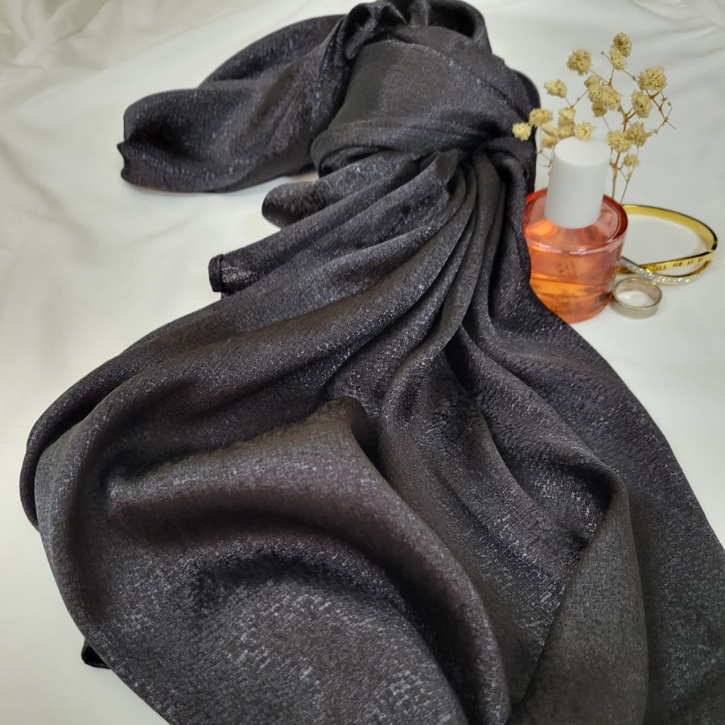 Premium Silk Hijab - Black