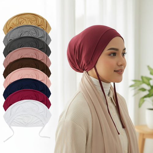 Premium Tie Back Under Scarf Full Coverage