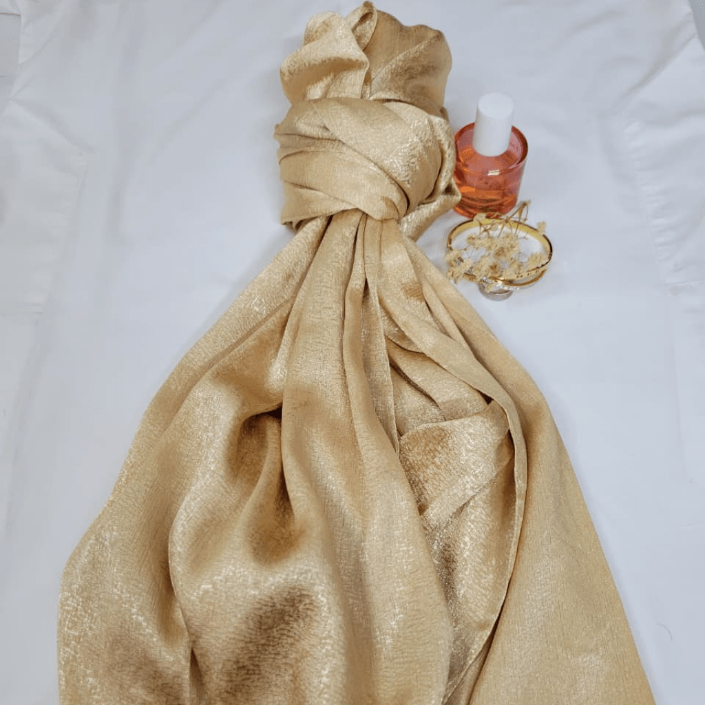Premium Silk - Bundle Of 3 ( Gold, Brown and Rose Gold ) - The Hijab Palace