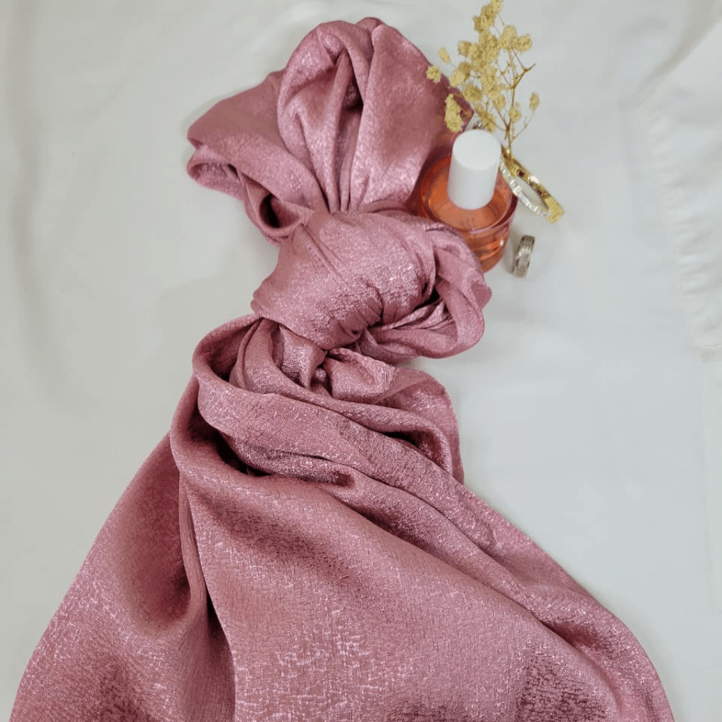 Premium Silk - Bundle Of 3 (Gray, Tea Pink And Antique Gold) - The Hijab Palace