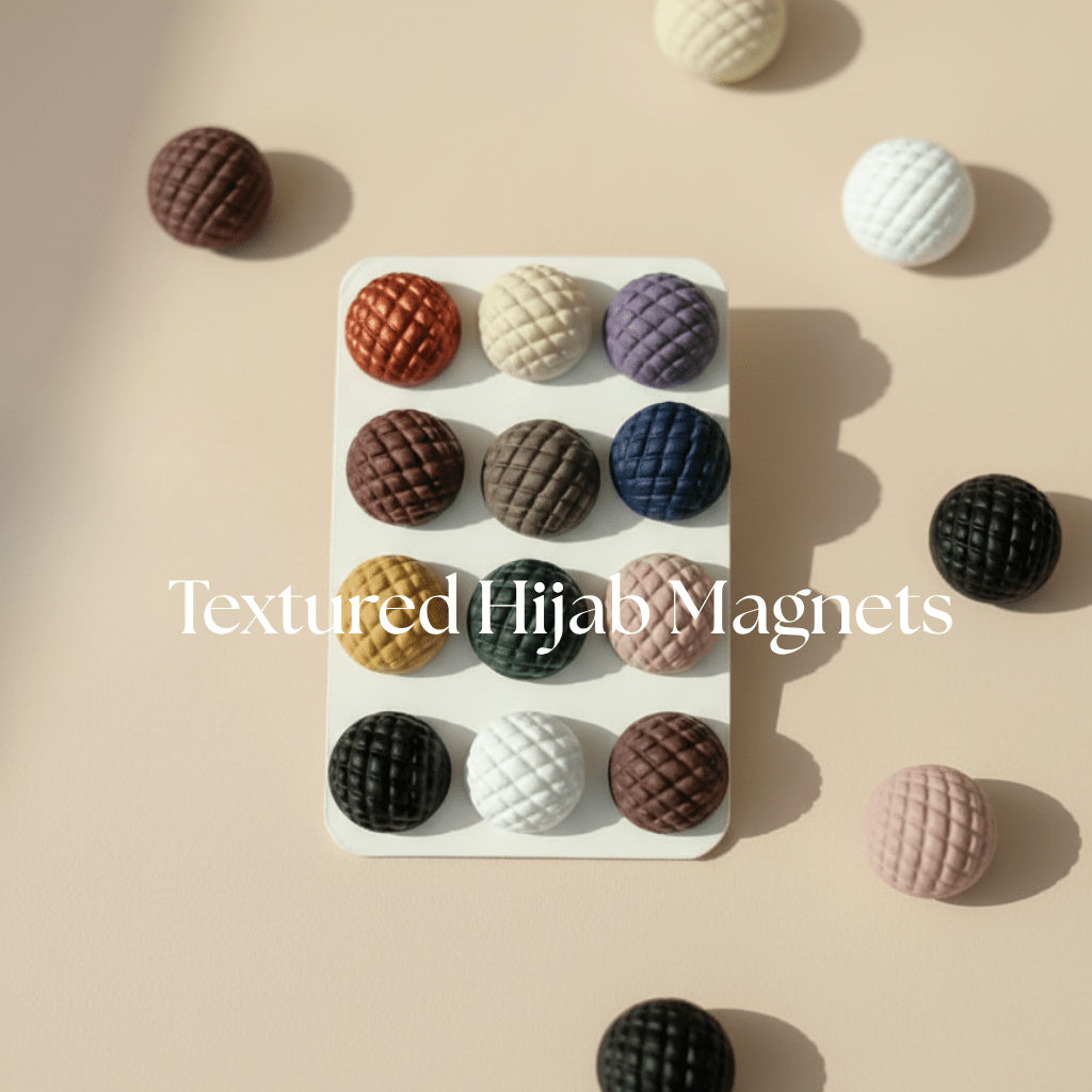 Textured Hijab Magnets - The Hijab Palace