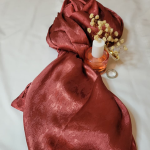 Embossed Silk - Bundle Of 3 (Wine Red, Shimmering Brown And Metallic Gold)
